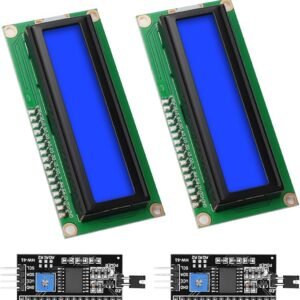 LCD 1602 16×2 Character Display with I2C Interface – Blue Backlight